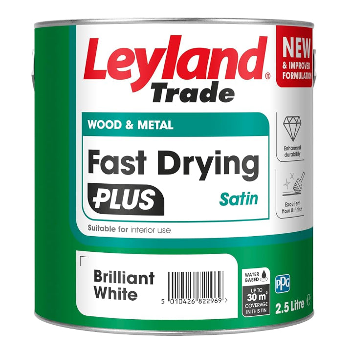 Leyland Trade Fast Drying PLUS Water-Based Satin