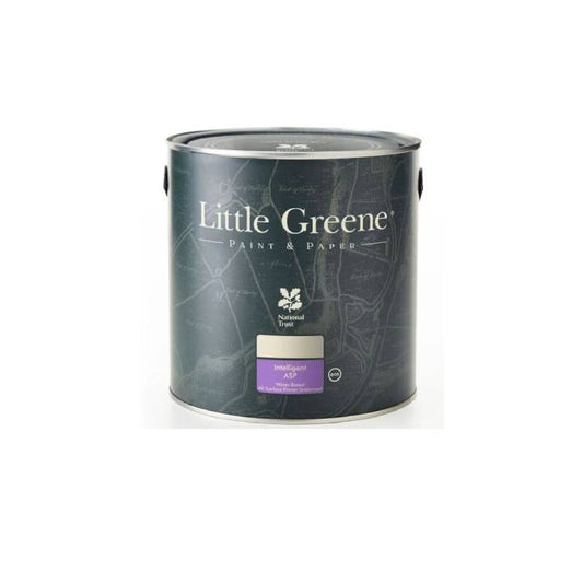 Little Greene paint can on a white background