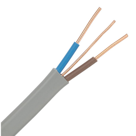 1.5mm Twin & Earth Cable 10M Grey