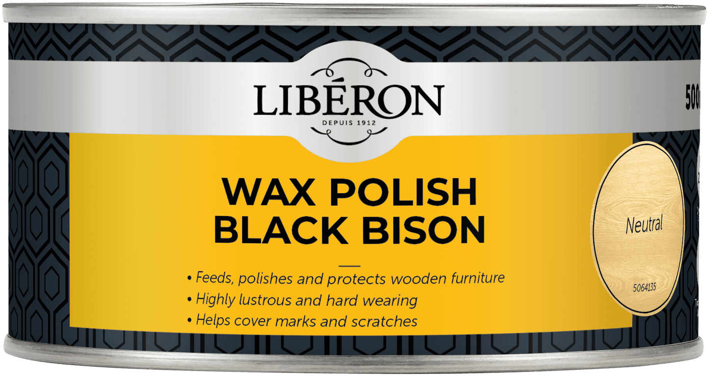 Liberon Wax Polish Black Bison (paste) Neutral  500 ml