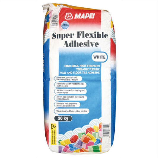 Mapei Super Flexible White Tile Adhesive 20kg