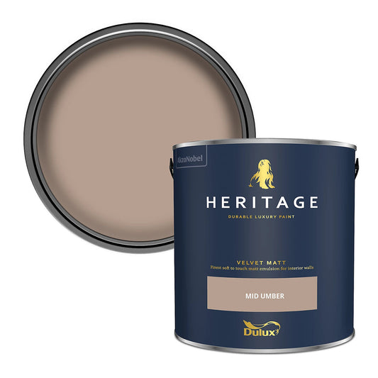 Dulux Heritage Velvet Matt (Tinted) Mid Umber
