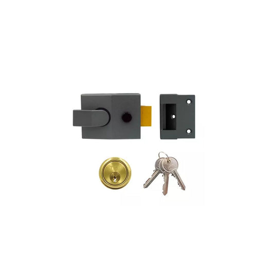 Modern Nightlatch 60mm Grey