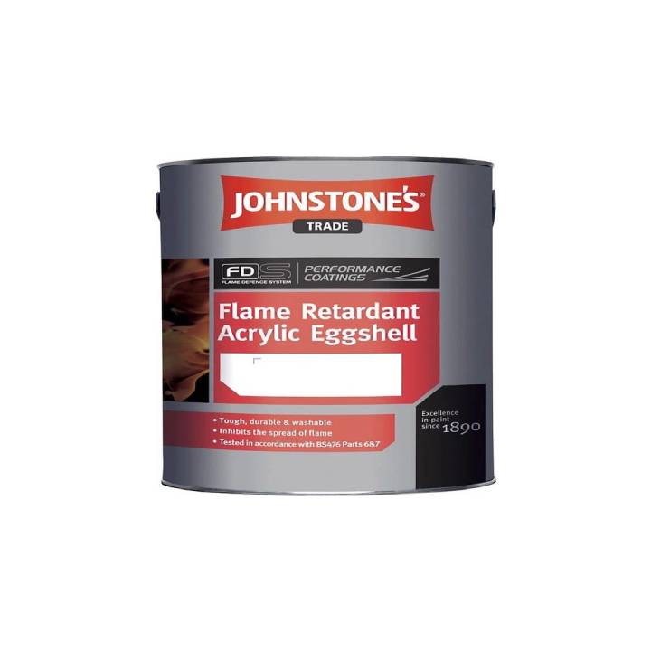 Johnstones Flame Retardant Acrylic Eggshell Brilliant White 5L