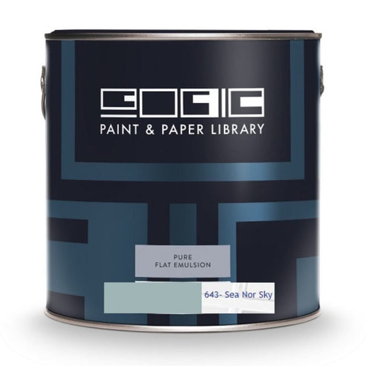 Paint & Paper Library Pure Flat Emulsion,125 ml. Sample Sea Nor Sky 643