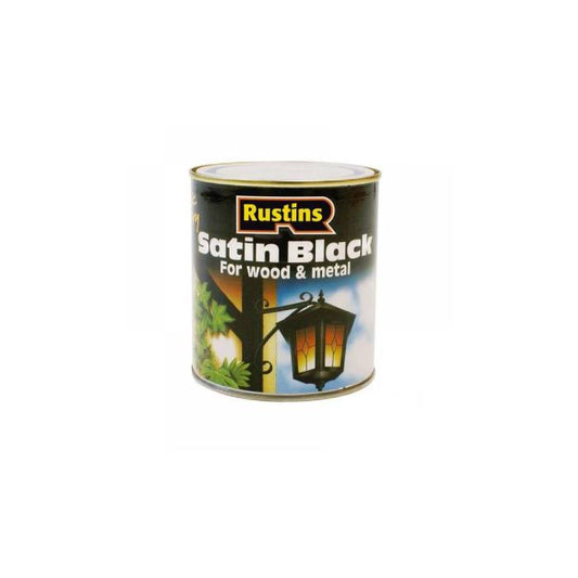 RUSTINS Satin Black Paint 2.5L
