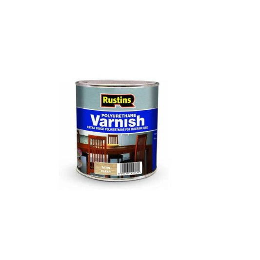Rustins Polyurethane Varnish Clear Satin 500ml