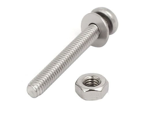 Machine Screws/Nut/Wash M4x30mm (12pc)