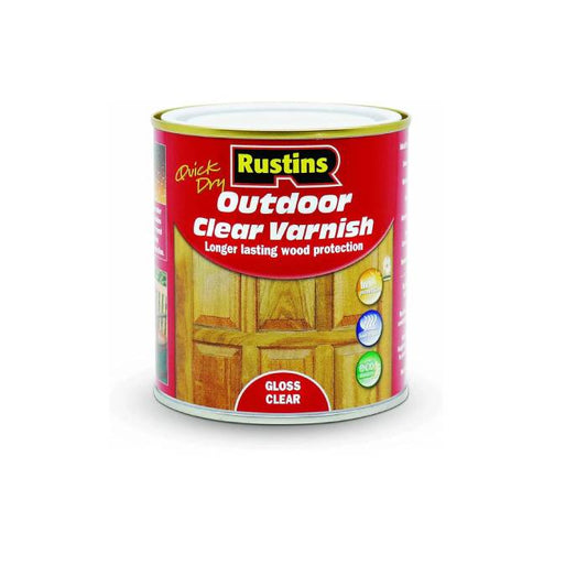 Rustins Quick Dry Varnish Clear Gloss (Red) - 500ml