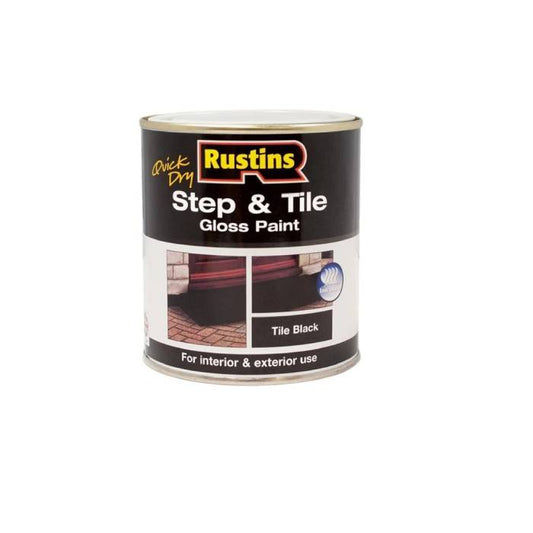 Rustins Step & Tile Black 1ltr