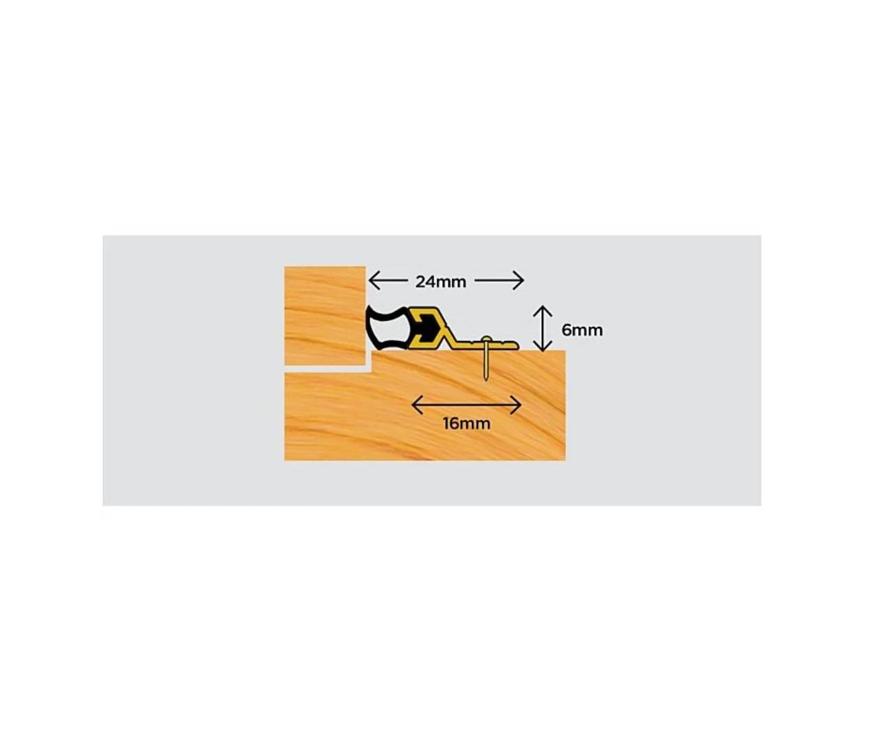 Standard Door Surround-5180 mm-White Screw fix