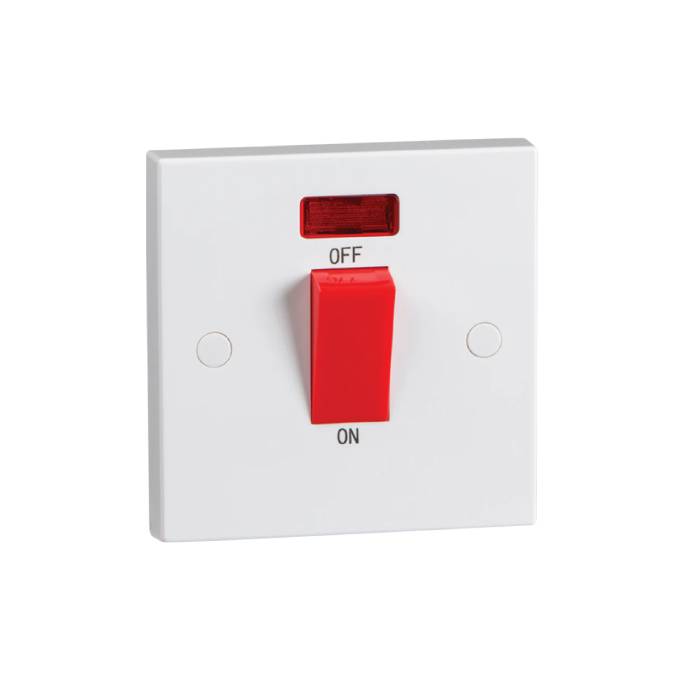 Cooker Switch With Neon 45amp