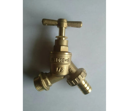 1/2" Hose Union Bib Tap c/w Double Check Valve