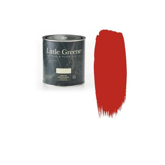 Little Greene Absolute Matt  60 ml. Sample Atomic Red 190