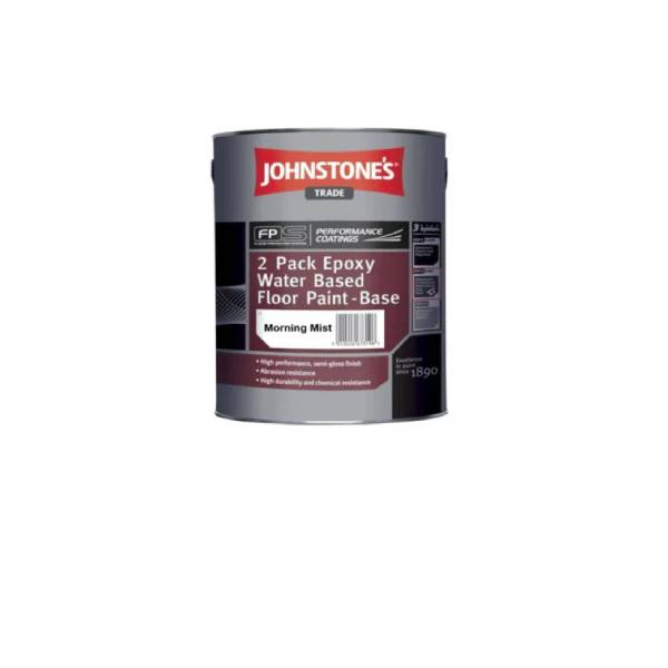 Johnstone's 2 Pack Epoxy Water-Based Floor Paint Morning Mist 4L