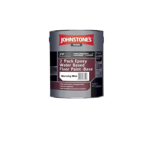 Johnstone's 2 Pack Epoxy Water-Based Floor Paint Morning Mist 4L