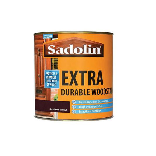 Sadolin Extra Wood Stain Jacobean Walnut 1L