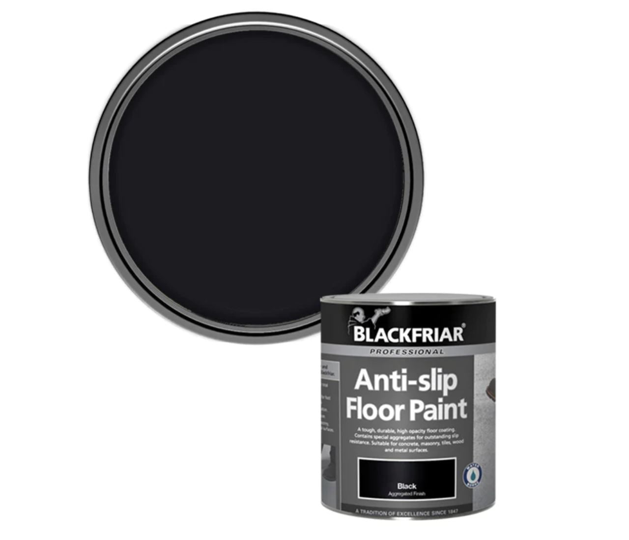 Blackfriar Anti-Slip Safety Floor Paint - Black 1L