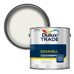 Dulux Trade Eggshell Pure Brilliant White 2.5L