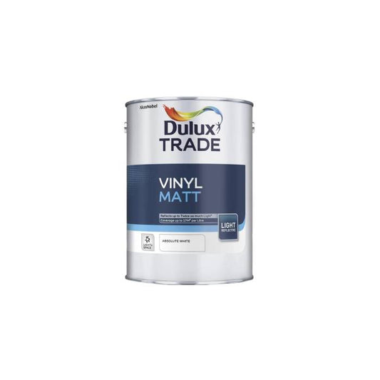 Dulux Trade Vinyl Matt Light & Space Absolute White 5L