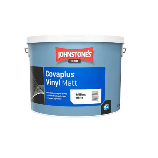Johnstone's Covaplus Vinyl Matt Brilliant White 10L