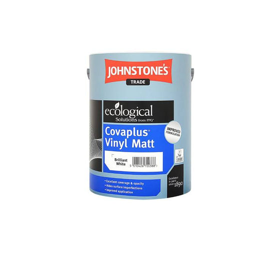 Johnstone's Covaplus Vinyl Matt Brilliant White 5L