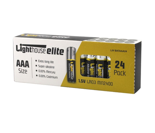 Lighthouse AAA Batteries - 24 Pack