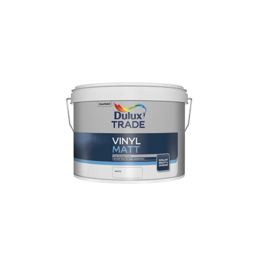 Dulux Trade Vinyl Matt White 10L