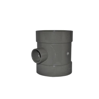 Soil Solvent Weld 110mm Short Boss Pipe 40mm Olive