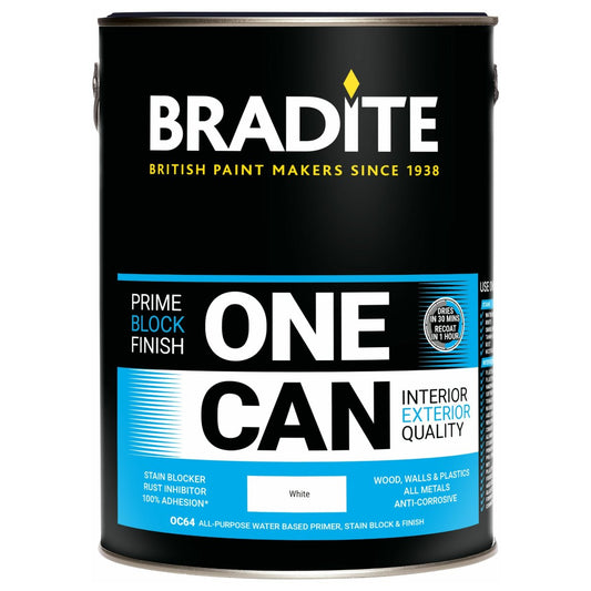 Bradite One Can Eggshell Primer and Finish White