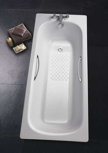 Twyford Celtic Straight Steel Bath 1600x700mm 2 Ta
