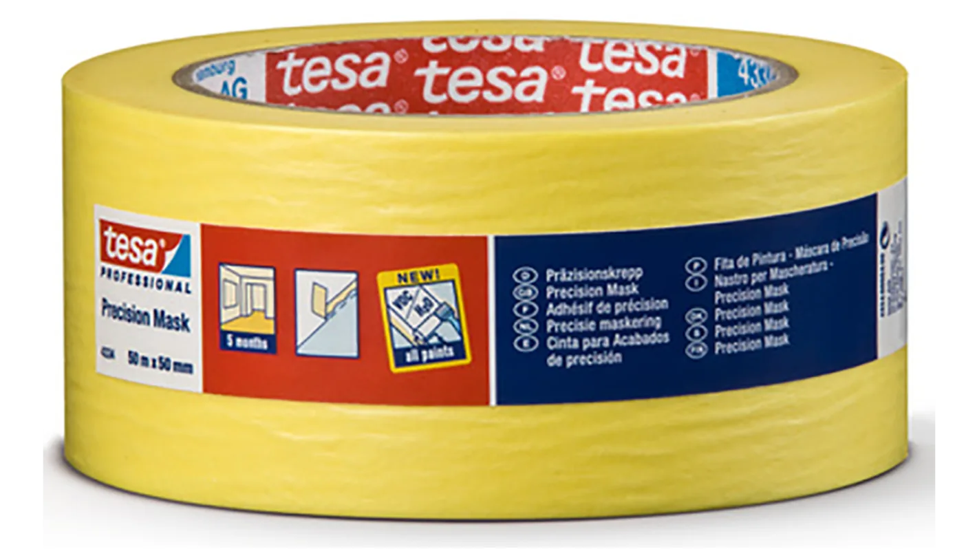Tesa Precision Mask 50m x 50mm Yellow