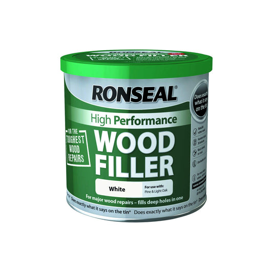 Ronseal High Performance Wood Filler White - 550g