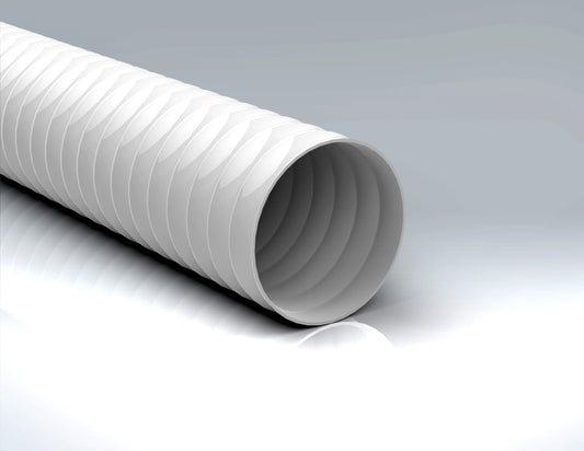 PVC White Duct - 100mm x 3m