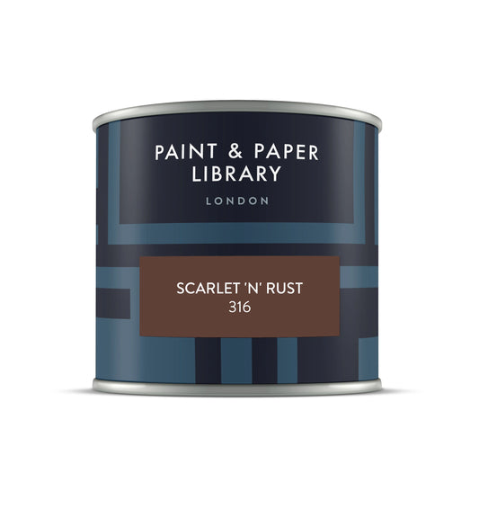 Paint & Paper Library Pure Flat Emulsion,125 ml. Sample SCARLET 'N' RUST (316)