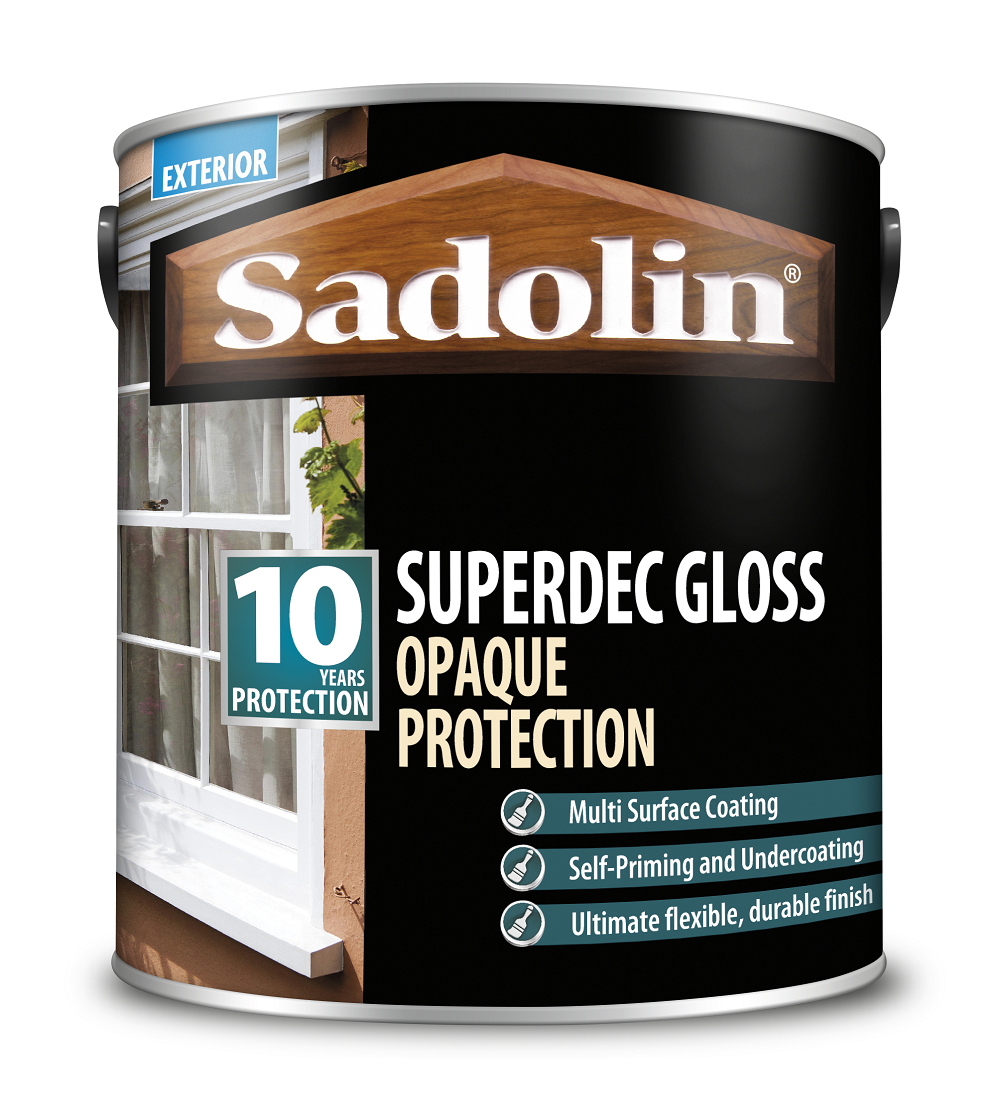 Sadolin Superdec Gloss Opaque Wood Protection Black