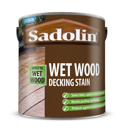 Sadolin Wet Wood Decking Stain Grey Slate