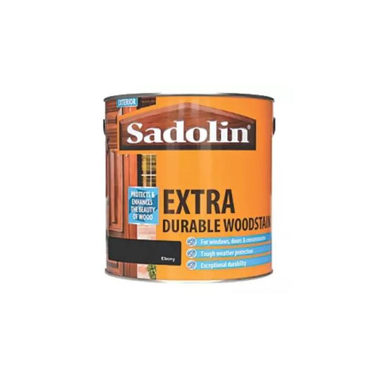 Can of Sadolin Extra Durable Woodstain on a white background