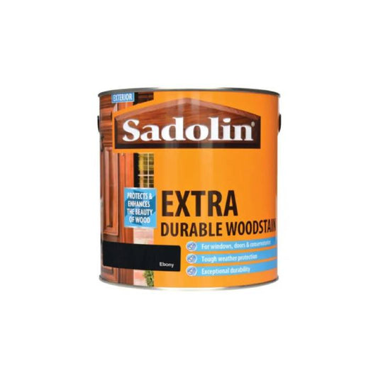 Can of Sadolin Extra Durable Woodstain on a white background