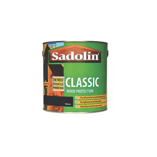 Can of Sadolin Classic Wood Protection on a white background