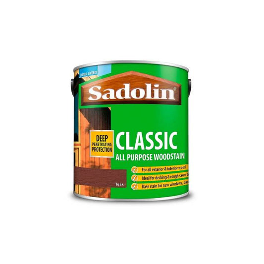 Sadolin Classic All Purpose Woodstain can on a white background
