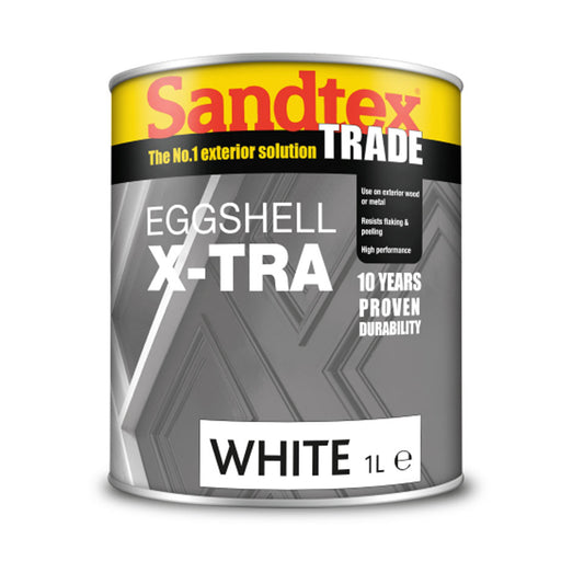 Sandtex Trade Eggshell X-Tra White 1L-5073979
