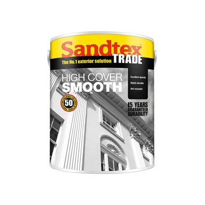 Sandtex Trade High Cover Smooth Brilliant White 5L