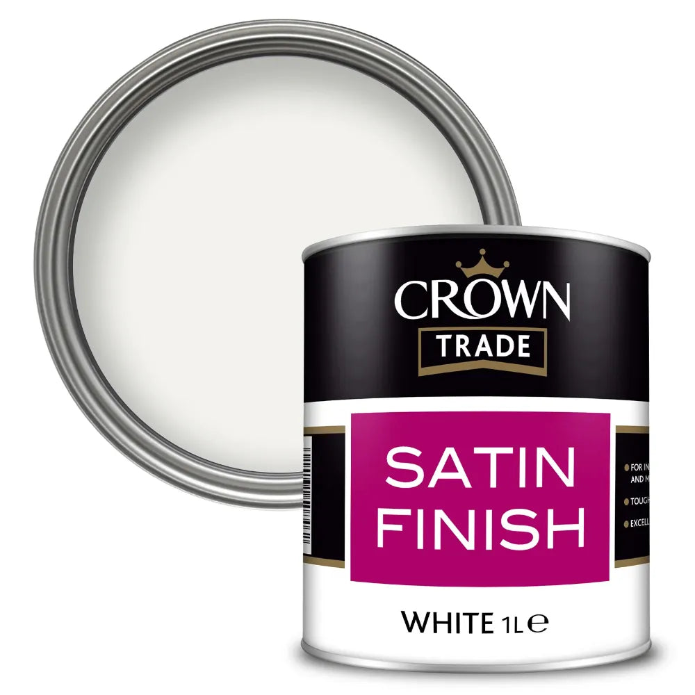 Crown Trade Satin White 1L