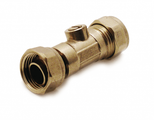 Genbra 15mm Iso Valve Heavy Brass