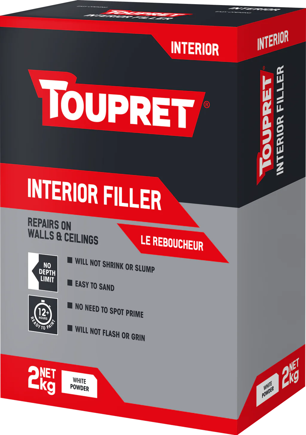 Toupret Interior Filler 2kg White
