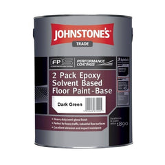 Johnstone's 2 Pack Epoxy Solvent-Based Floor Paint Base Dark Green 3L
