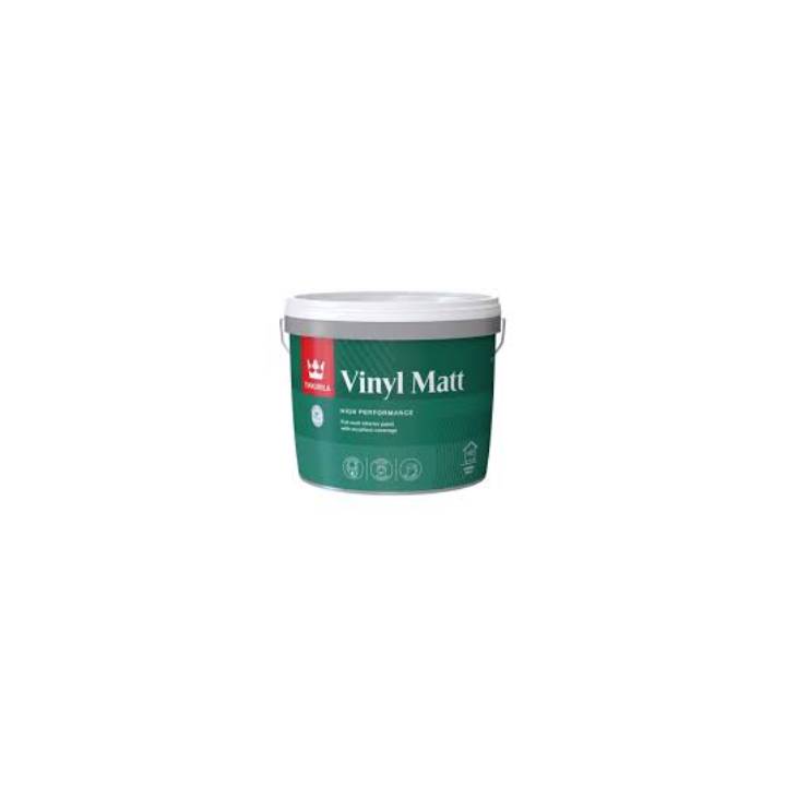 Green container of vinyl matt on a white background