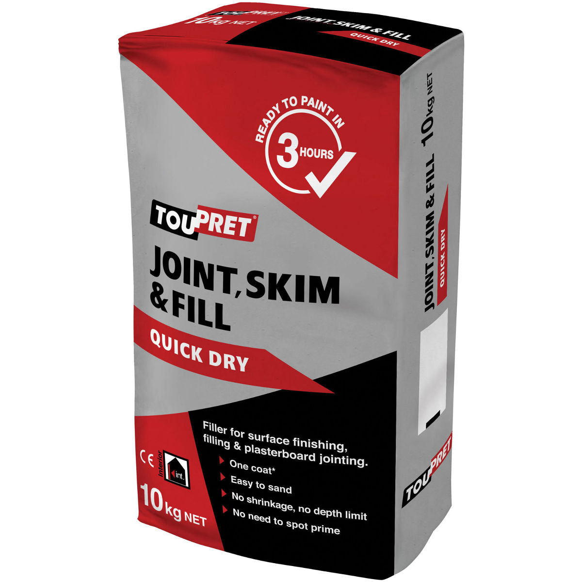 Toupret Joint , Skim & Fill  - Quick Dry 10kg