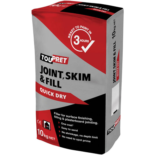 Toupret Joint , Skim & Fill  - Quick Dry 10kg